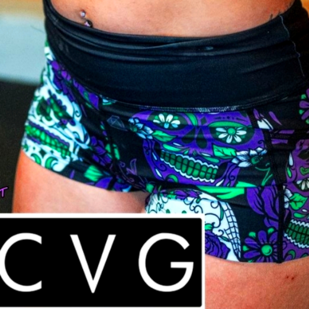 CVG Shorts XS- Chaos Skulls 5"